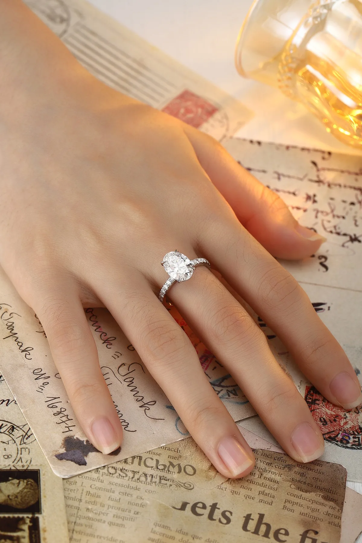 Anster Custom Lab Diamond Jewelry 18k Gold Jewelry Engagement Rings For Women Oval Cut Lab Diamond Ring - Buy  Product on Alibaba.com