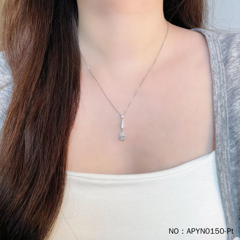 Pt950 Platinum 1.1CT Pea