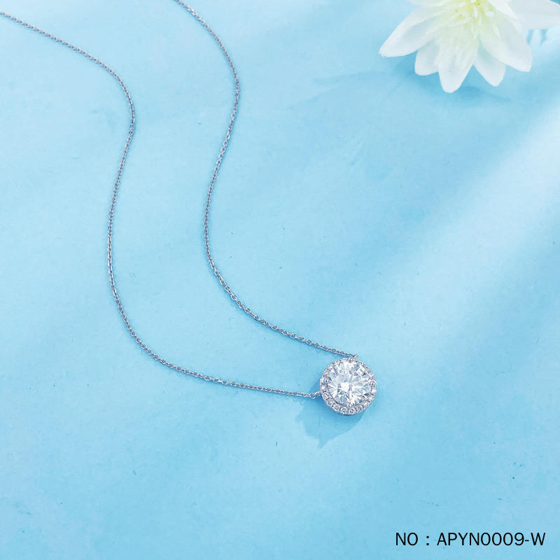 18K White Gold 2CT Round