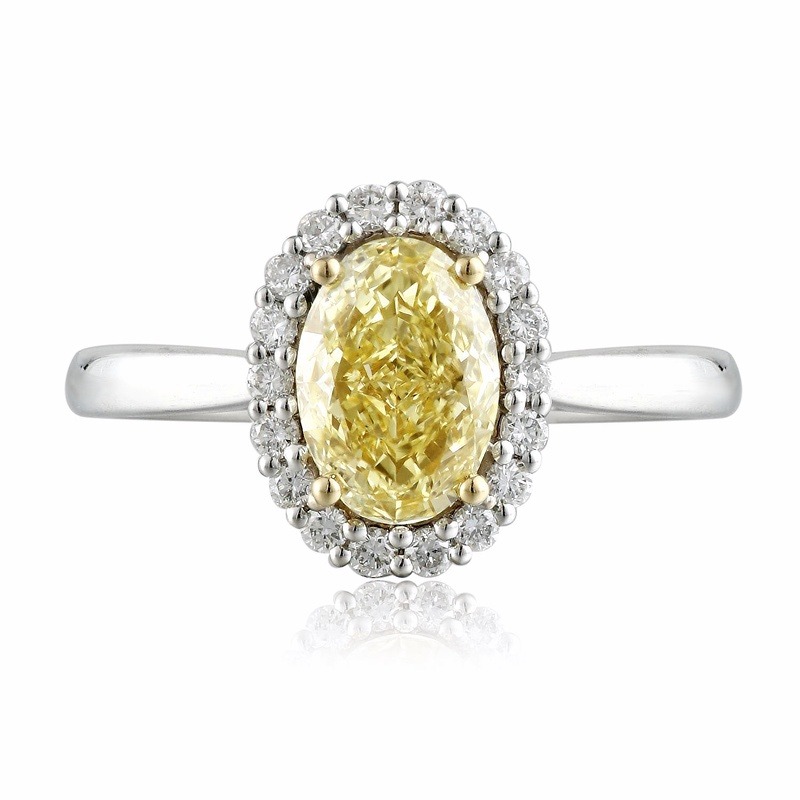 Custom Oval Cut Yellow L
