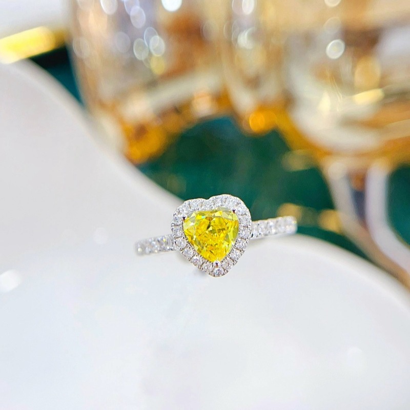 Custom Heart Cut Yellow 